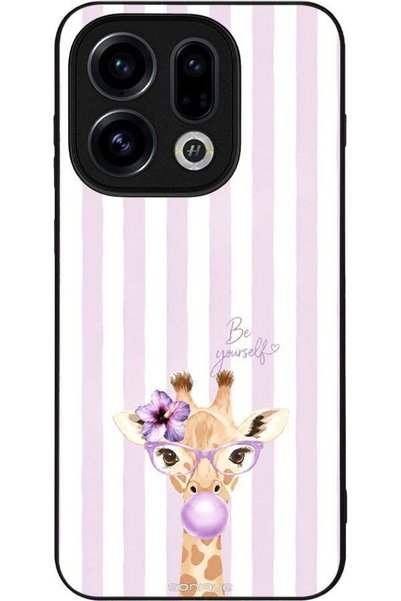 Sonique Σειρά Stripe Stories Θήκη για Oppo Find X9 5G Λιλά-Καμηλοπάρδαλη με Τ...