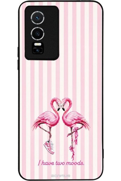 Sonique Σειρά Stripe Stories Θήκη για VIVO Y74s / VIVO Y76 5G Φλαμίνγκο
