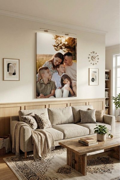 HFG Studio Kişiye Özel Kanvas Tablo - Fotoğraflı Aile & Sevgili Tablosu Salon...