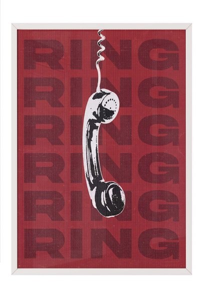 Postifull Плакат „RING RING RING“ – Картина с бяла рамка № 160507