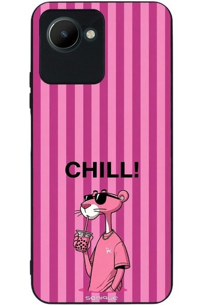 Sonique Σειρά Ιστορίες Ρίγας Θήκη για Realme C30 Chill Panther