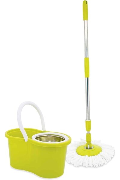HONEYBEE Two Driver 360 Degree Spin Long Handle Dual Section Bucket Mop