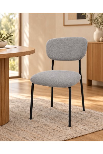 AL IALM Modern Dining Chair Upholstered Fabric Accent Chair