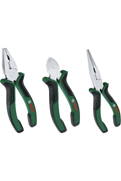 Boschen Bosch Pliers Set 3-Piece (Precise, Long-Lasting Combination, Diagonal...
