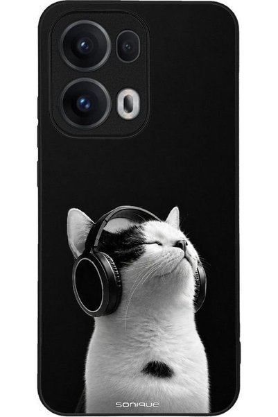 Sonique Ανδρική Έκδοση Θήκης για Oppo Reno13 Pro 5G Audio Kitten - Λευκό