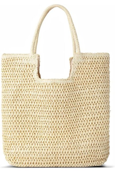 GENERAL Straw Beach Bags for Women - Summer Woven Tote Bag Shoulder Handbags,...