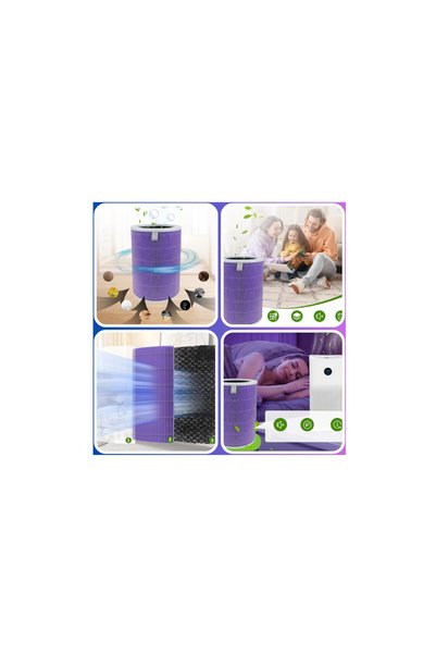 srfn ticaret Xiaomi Mi Air Purifier 2S Uyumlu Entegre Aktif Karbon Çekirdek Filtreli Anti Bakteriyel