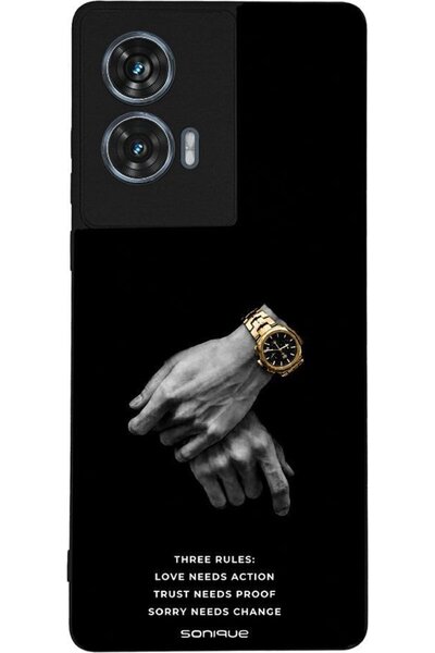 Sonique Ανδρική Έκδοση Θήκης για Motorola Edge 50 Fusion 5G Τρεις Κανόνες