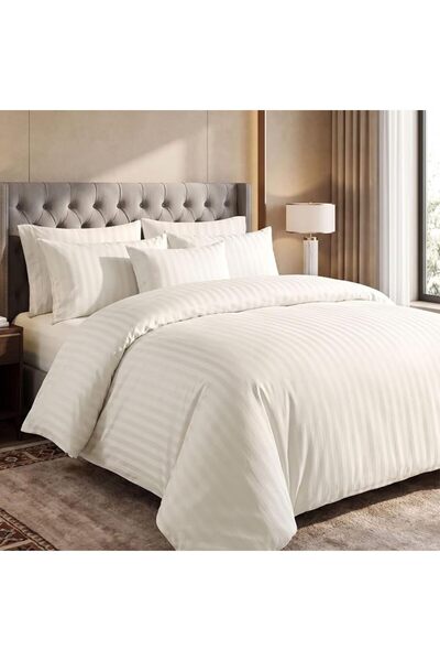 Master Home Textile طقم لحاف فندقي من الألياف الدقيقة ماركة MASTER، يناسب سري...