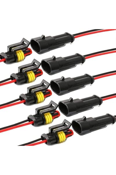 KOWVOWZ موصل كهربائي ثنائي الأطراف، قابس ذكر وأنثى 16AWG، مقبس سريع الفصل مقا...