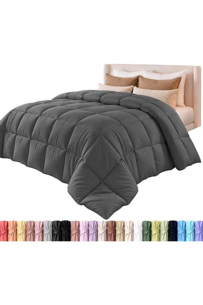 Utopia Bedding لحاف مريح لجميع المواسم 250 جرام/متر مربع - حشوة ألياف سيليكون...