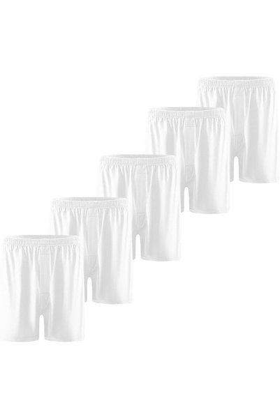 GENERAL Men's Cotton Spandex Boxer Shorts with Hidden Button, Soft Loose Fit ...
