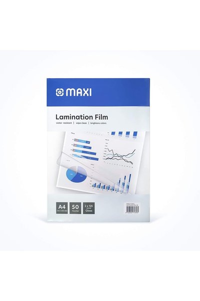 Airmaxis فيلم تغليف ماكسي 216×303 مم 125 ميكرون في صندوق يحتوي على 50 قطعة