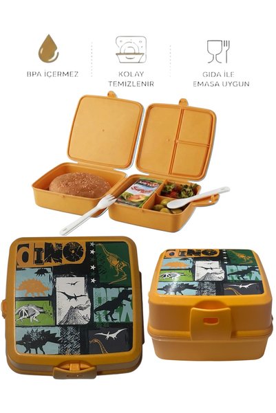 Hane216 Premium Illustrated Kids' Lunch Box - Leak-Proof School Lunch Box - B...