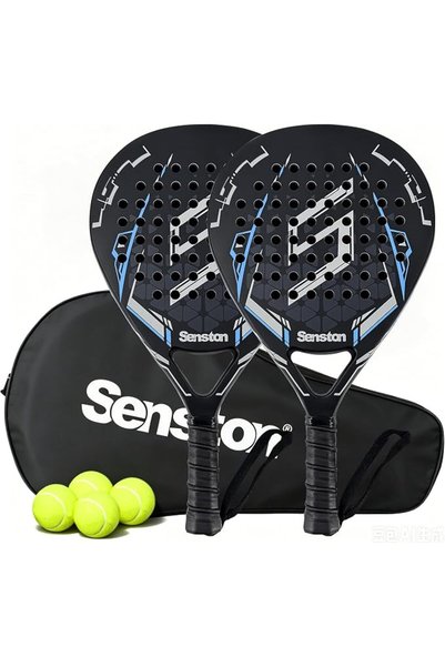 Senston Paddle Tennis Racket, Lightweight, Carbon-Fiber, EVA Core