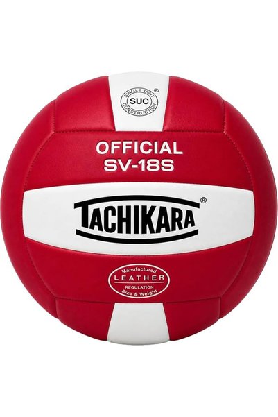 Tachikara كرة طائرة من الجلد المركب بجودة مؤسسية، باللون الأبيض الملكي