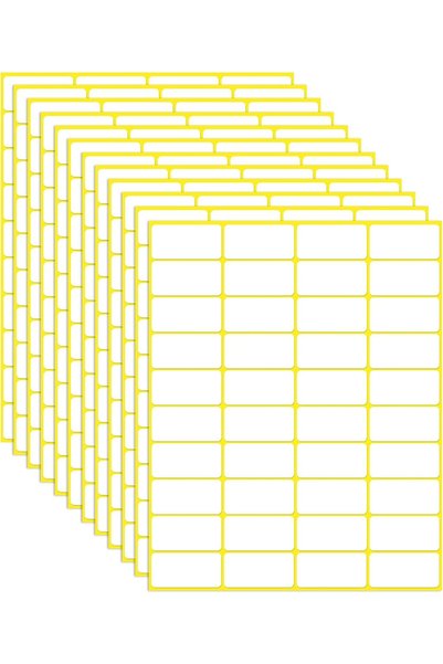 NALACAL 1200PCS Matte White Labels Stickers - Small Sticky Name Labels for Fi...