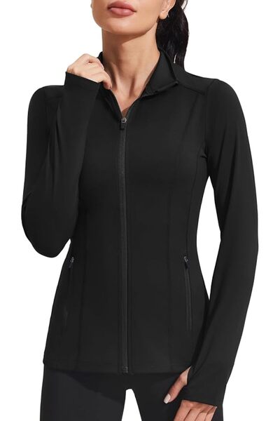 GENERAL PINSPARK Women's Athletic Jackets Slim Fit Workout Jacket Full Zip Up...