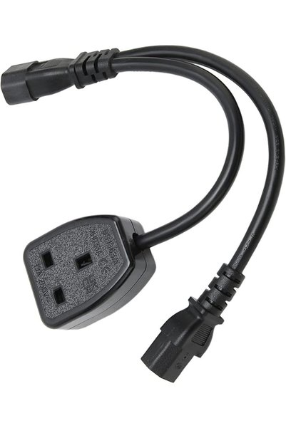 GENERAL IEC320 C13 UK Plug Female to C14 Male Cable، IEC320 Power Cable 1.05f...