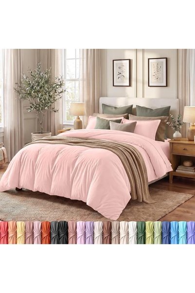 Utopia Bedding طقم غطاء لحاف مقاس كوين - غطاء لحاف واحد مع 2 غطاء وسادة - 3 ق...