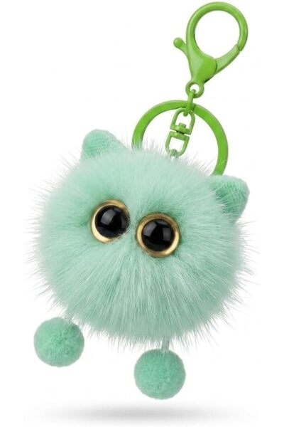 TERRIFI Plush Fox Backpack Keychain, Big-Eye Design, 6 Cm, Lightweight Alloy ...