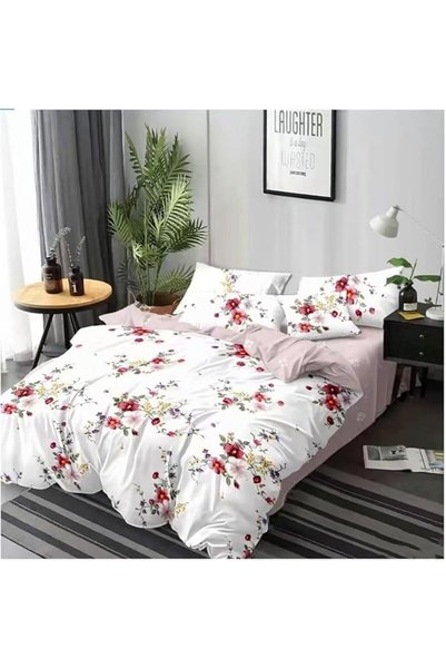 GOLDEN HOME طقم أغطية سرير مقاس كينج/مقاس فردي، غطاء لحاف، غطاء وسادة، 6 قطع،...
