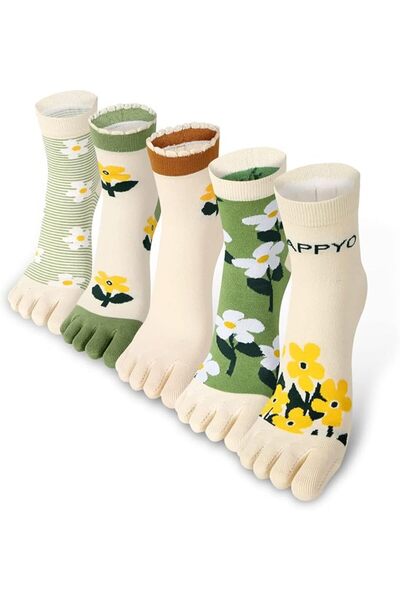 KASTWAVE Women's Toe Sock, Funny Toe Socks Ankle, Women Five Finger Socks, Cu...