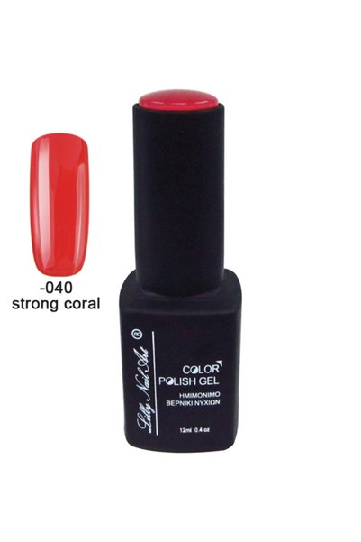 NO BRAND Ημιμόνιμο τριφασικό μανό 12ml - Strong coral [40504008-040]