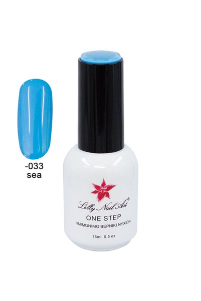NO BRAND Ημιμόνιμο μανό one step 15ml - Sea Blue [40504001-033]