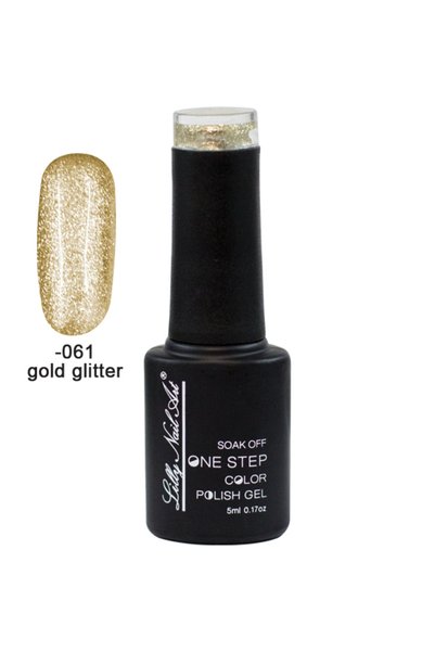 NO BRAND Ημιμόνιμο μανό one step 5ml - Gold glitter [40504002-061]