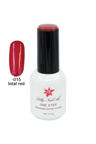 NO BRAND Ημιμόνιμο μανό one step 15ml - Total Red [40504001-015]