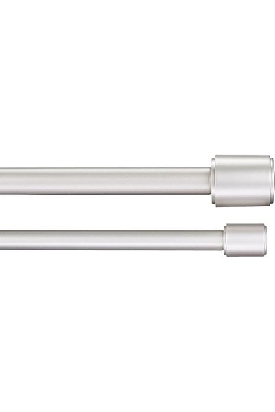 Amazon basics 2.54 CM Double Curtain Rod With Cap Finials - 1.83 M to 3.66 M,...