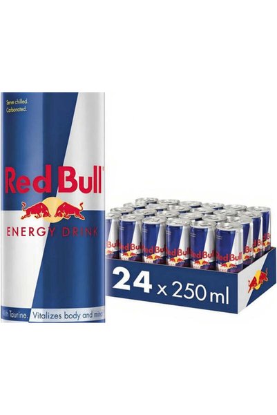 Red Bull علب مشروبات الطاقة - (24×250 مل)