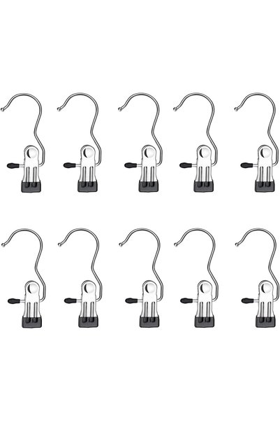 Arabest Stainless Steel Laundry Hanging Clips, Reinforced Boot Hangers for Cl...