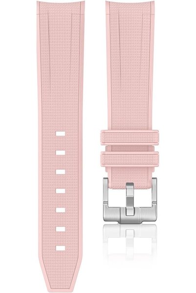 GENERAL Compatible with X Swatch Moon watch,20mm Braid Embossed Rubber Watch ...