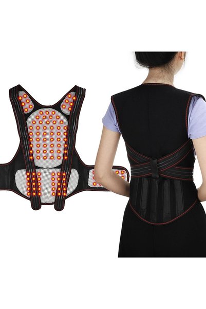 Arabest Posture Corrector, 108 Magnets, Self-Heating, Back Straightener, Lumb...