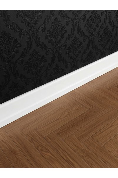 KMS HOME 8 cm Lake Beyaz Parke Süpürgelik Mdf Süpürgelik 244 cm Uzunluğunda (...