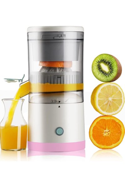 Arabest Electric Citrus Juicer with USB Charging, Pink, Orange Lime Extractor...