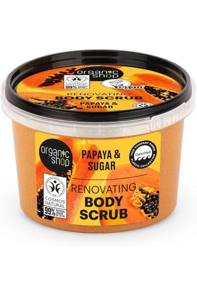 organic shop Renovating Body Scrub Papaya, 250 ml