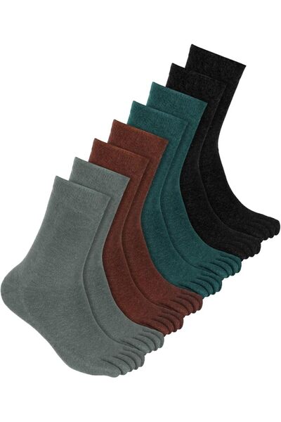 GENERAL Bencailor 4 Pair Women Five Toe Socks Cotton Toe Socks Athletic Runni...