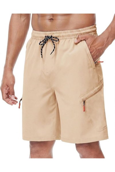 Lazydayz LAZYDAY Men's Hiking Cargo Shorts 9 Inch Inseam with Zipper Pockets ...