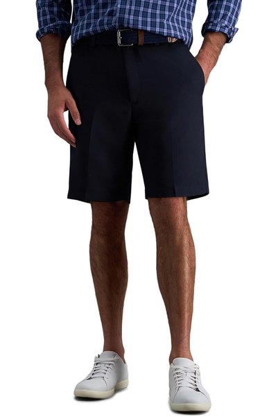 Haggar Men's Cool 18 Classic Fit Expandable Waist Short