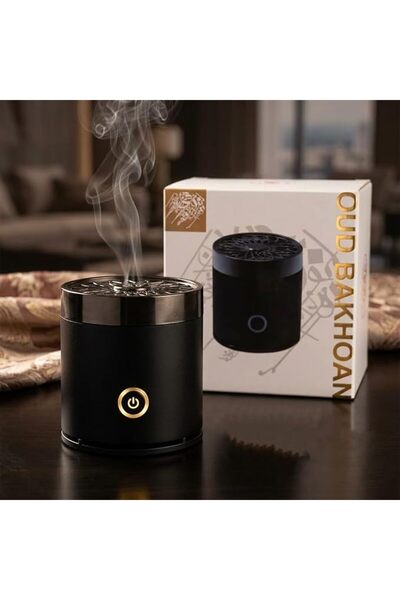 Oud Bakhoan مبخرة بخور كهربائية محمولة – موزع عطور عربي فاخر، تصميم لاسلكي وق...