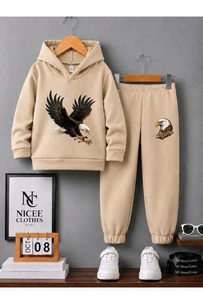 NC Nicee Clothes Παιδικό Σετ Φόρμας Unisex (KARTAL NICE CLOTHES PRINT WINTER)
