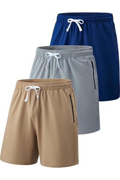 Liberty imports mens Men's Sweat Shorts With Zipper Pockets Shorts