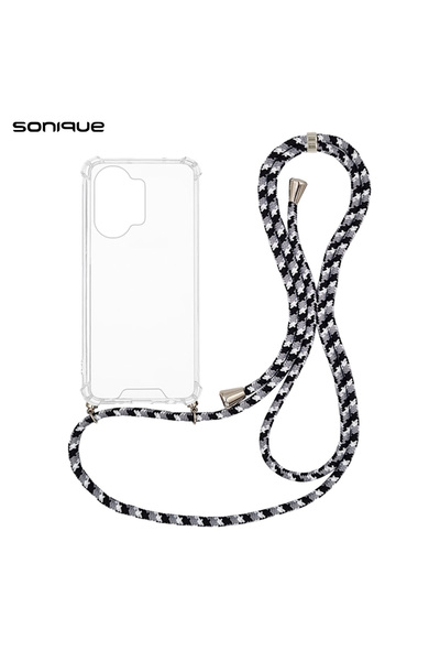 Sonique Θήκη Σιλικόνης με Κορδόνι Armor Clear Xiaomi Poco X8 Pro Max 5G Rainb...