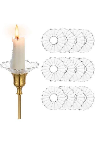 GENERAL NALACAL Candle Drip Protectors For Candle Stick Candle Holder, 12 Pcs...