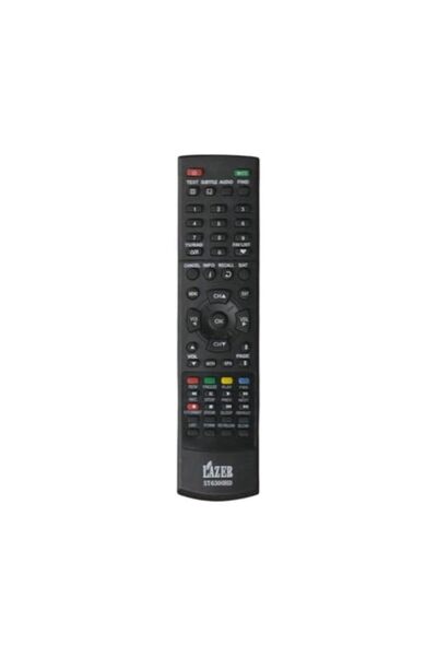 BURAQ جهاز تحكم عن بعد لجهاز Lazer ST-6300Hd باللون الأسود