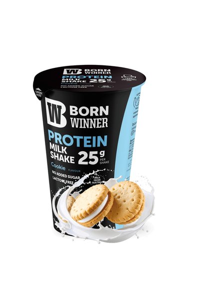 Born Winner بروتين شيك بنكهة الكوكيز 250 مل - Protein Shake – Cookie 12x250ml