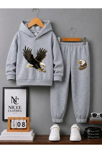 NC Nicee Clothes Παιδικό Σετ Φόρμας Unisex (KARTAL NICE CLOTHES PRINT WINTER)